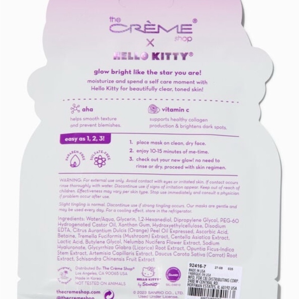 Hello Kitty Sheet Mask Set - Picture 3 of 3